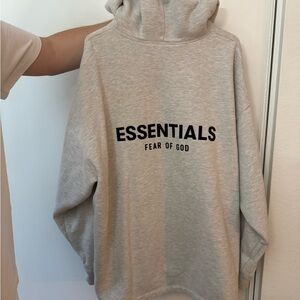 Essentials Fear of God Relaxed Hoodie- Oatmeal XL